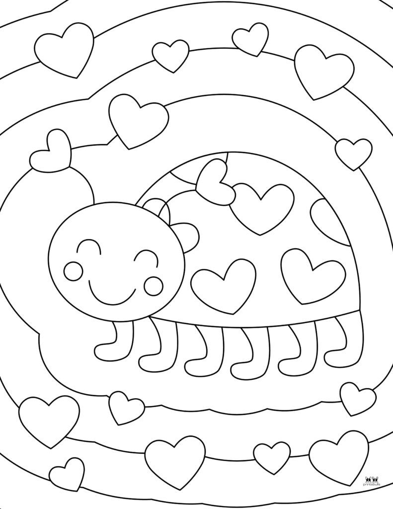 Valentine s day coloring pages 100 free printables – Artofit