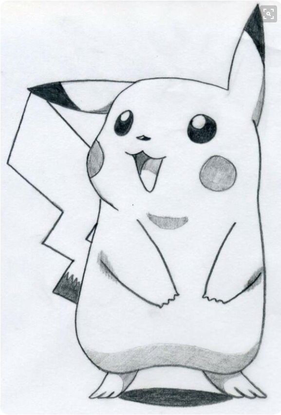 Pikachu From Pokemon | Pikachu drawing, Disney art drawings, Pencil ...