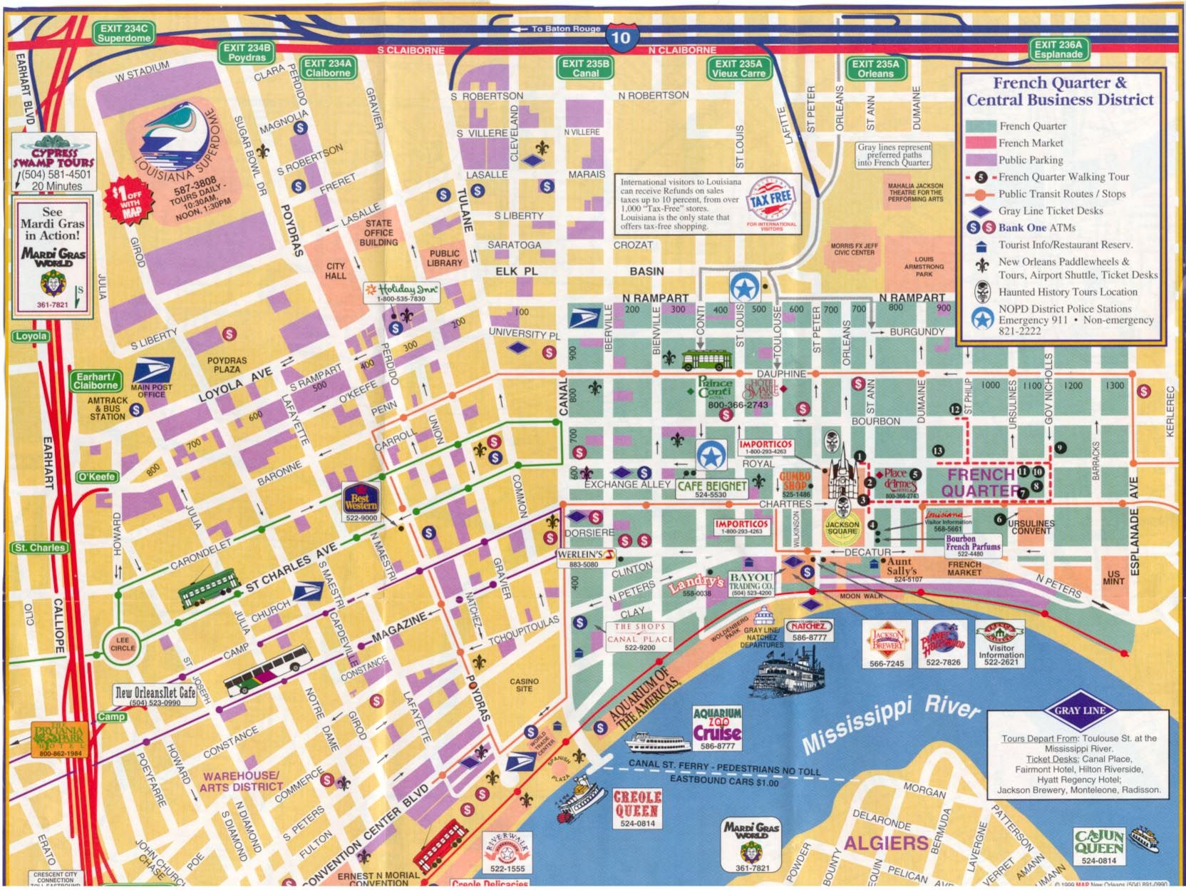 Printable Map Of New Orleans French Quarter - Printable Templates Web2