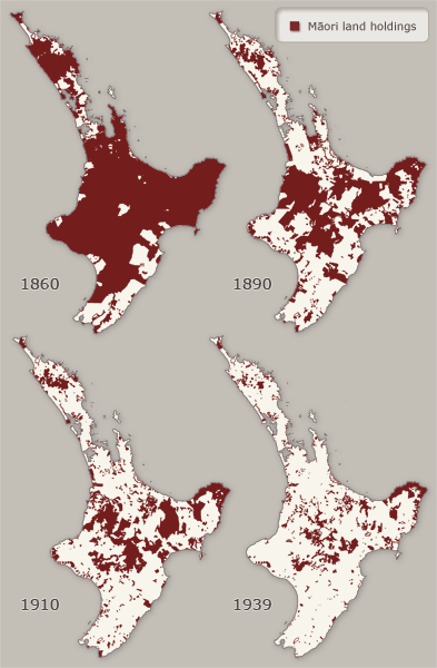 Māori land loss: North Island – Treaty of Waitangi – Te Ara ...