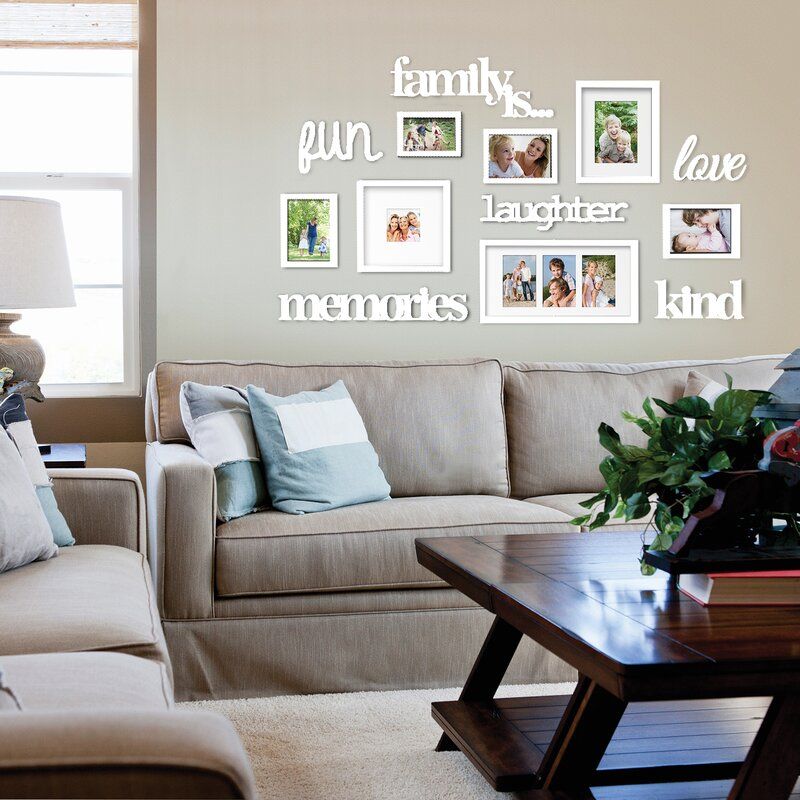 Nealy 13 Piece Collage Picture Frame Set in 2020 Family room wall