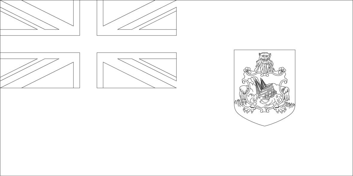 Bermuda | Flag coloring pages, Bermuda flag, Coloring pages