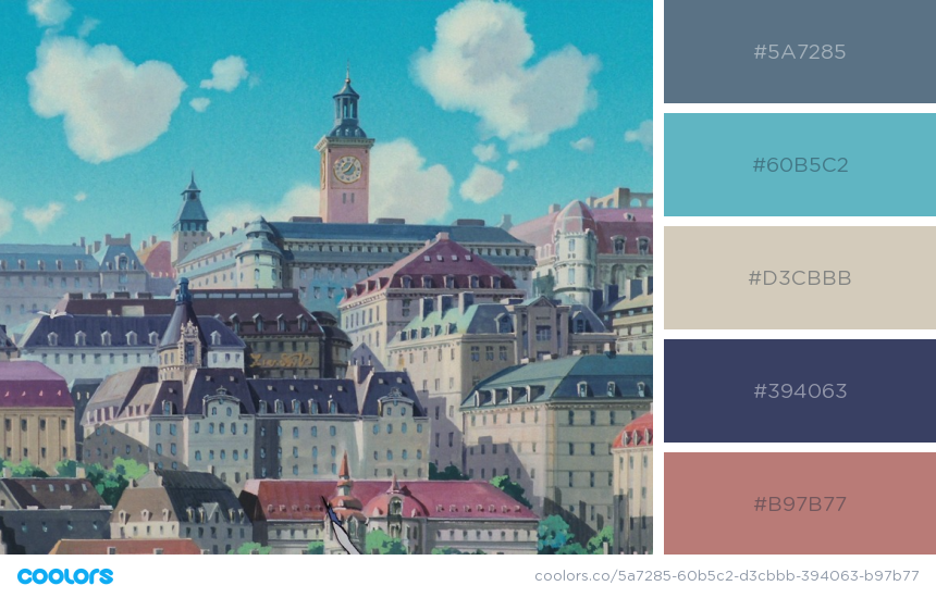 Movie Color Palette, Colour Pallette, Studio Ghibli, Movies In Color ...