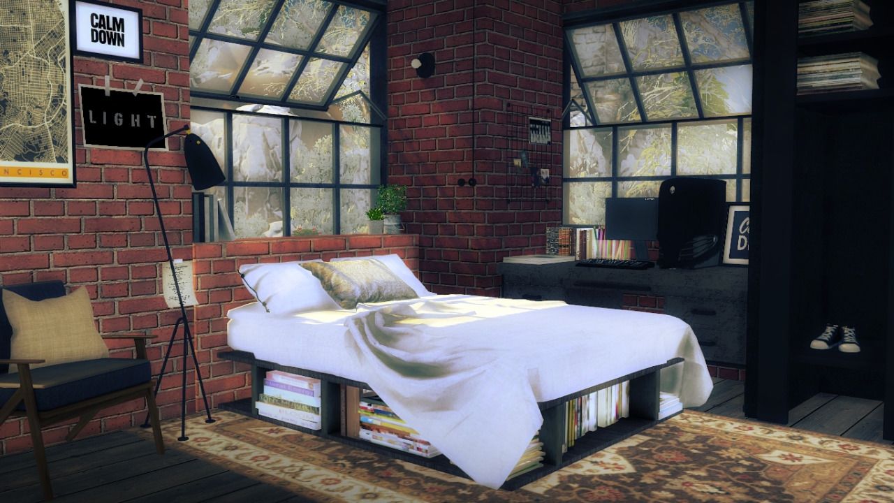 Sims 4 Pallet Bed CC