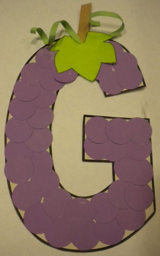 G is for Grapes. THIS WOULD FIT IN NICELY with the HEALTHY/ UNHEALTHY ...