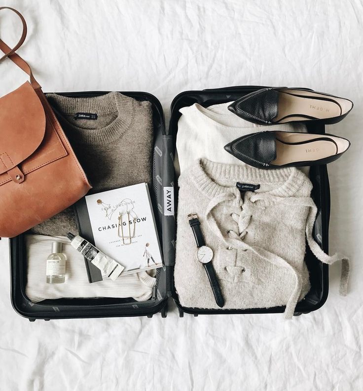 bags are packed and ready to go | Minimalist bag, How to wear sneakers ...