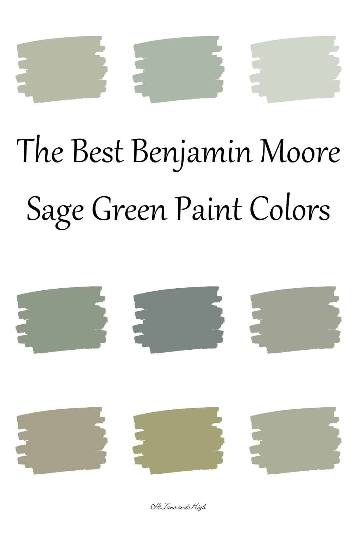 The 9 Best Benjamin Moore Sage Green Paint Colors | Sage green paint ...