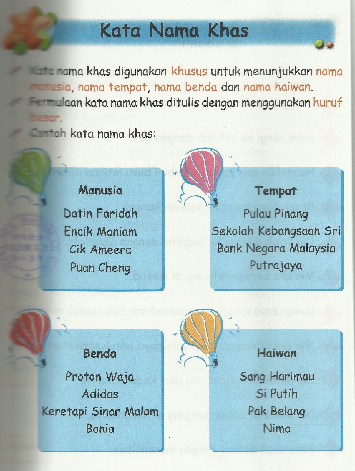 Contoh Kata Nama Am Dan Khas at Info Contoh