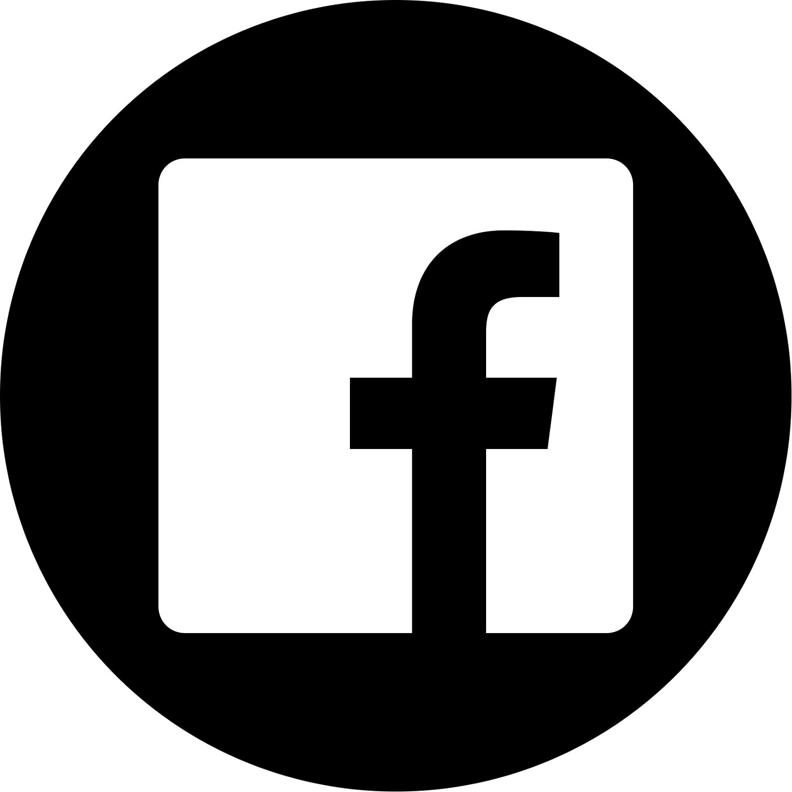 Facebook Logo Blanco Y Negro - IMAGESEE