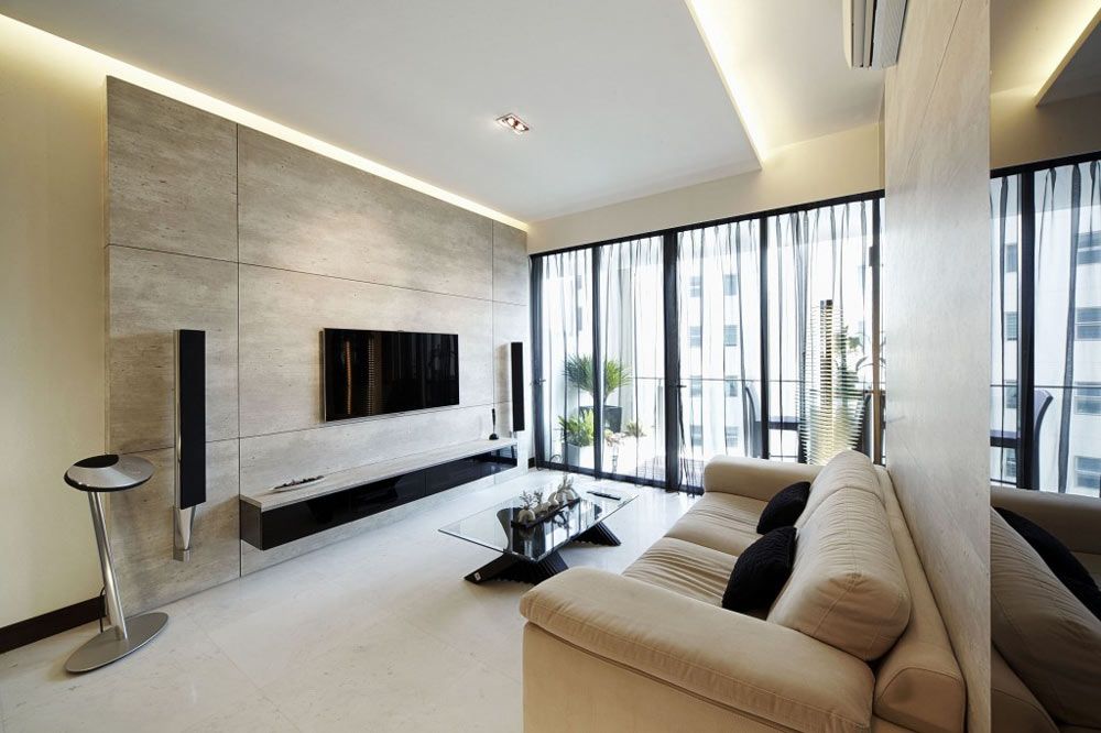 Dunearn, Modern Condominium Interior Design, Living Room. Condominium ...