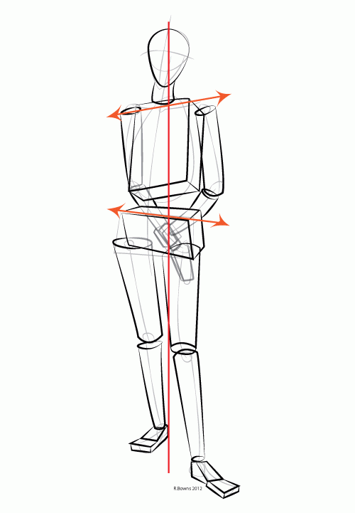 Balance and the contrapposto stance Art Snippets: Paint Draw Paint ...