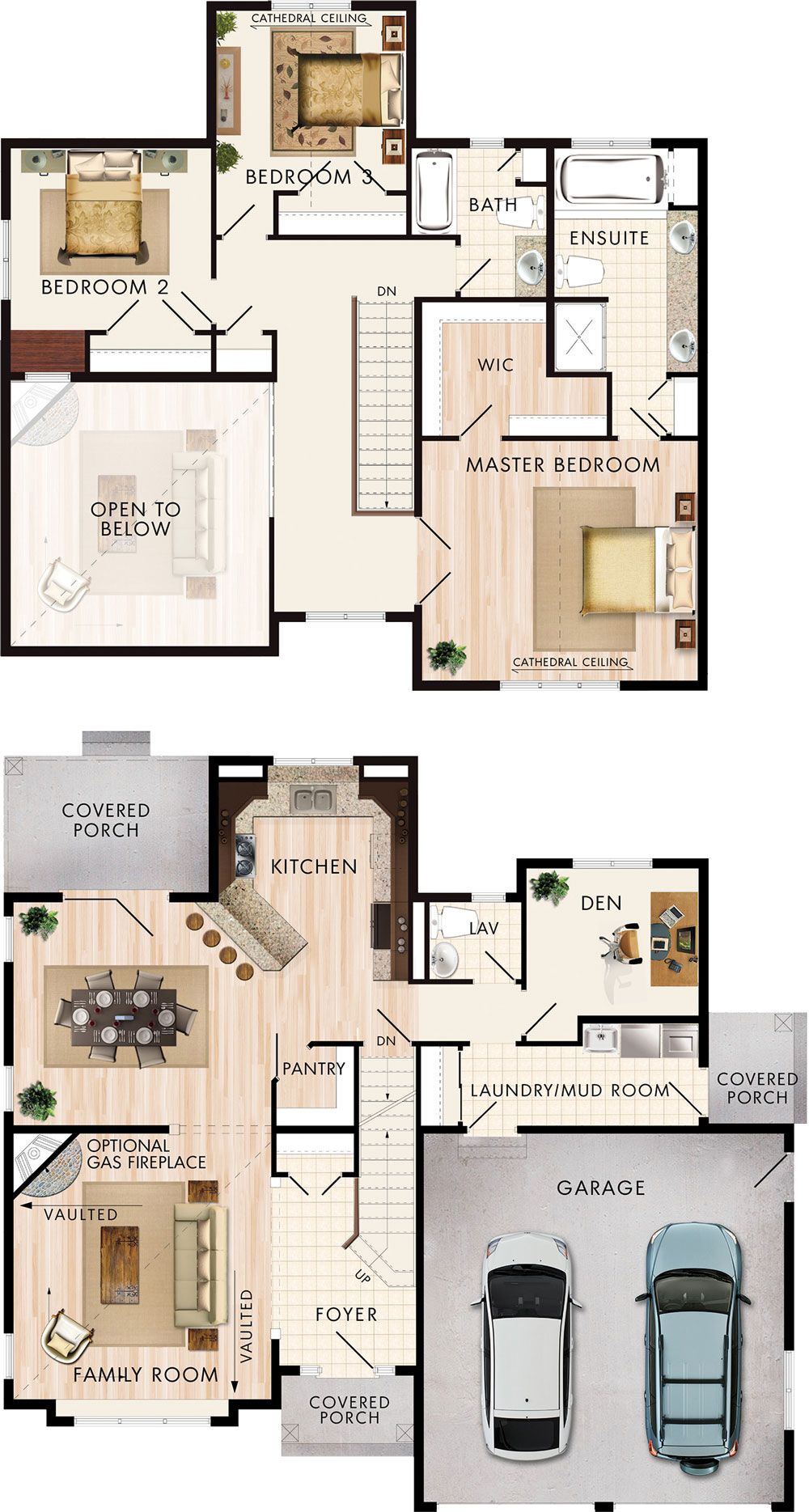 Bloxburg family house 2 story layout