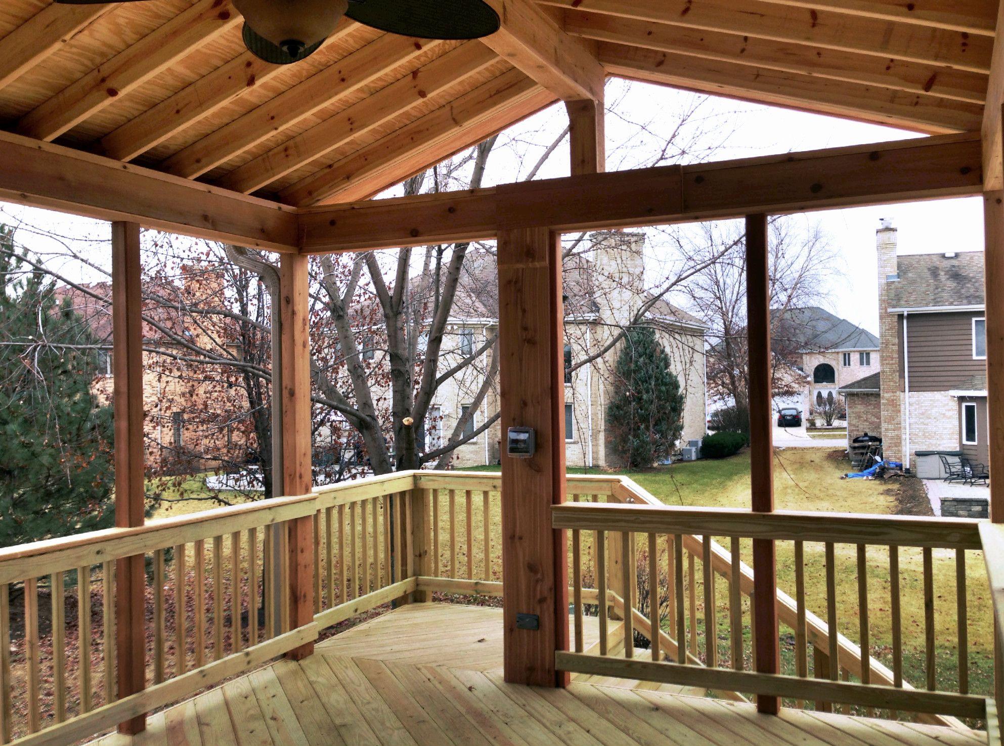 Gable Roof Screened Porch Plans - Design Talk