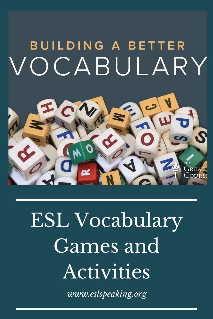 Vocabulary Games for ESL Students: Try Them Out Today! | Esl vocabulary ...