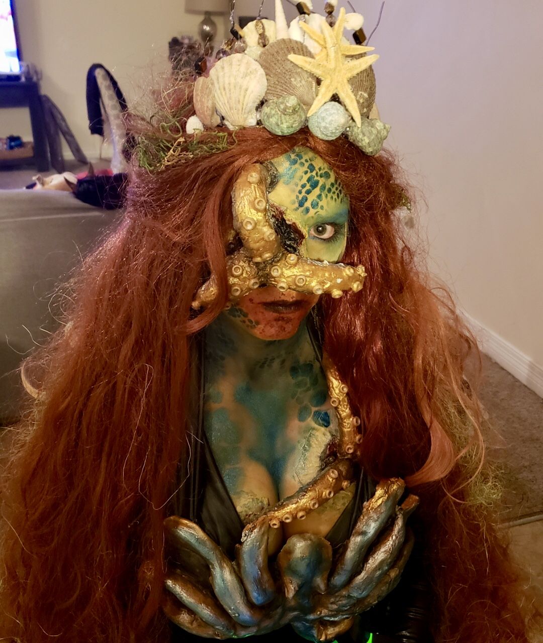 Mermaid Sea Siren DIY Costume | Sea siren, Halloween costumes to make ...