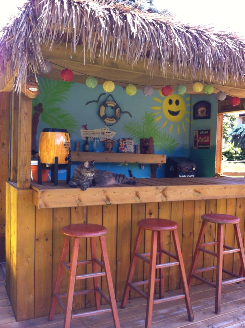 Tiki bar - a great way to add a tropical feel to your backyard (even if ...