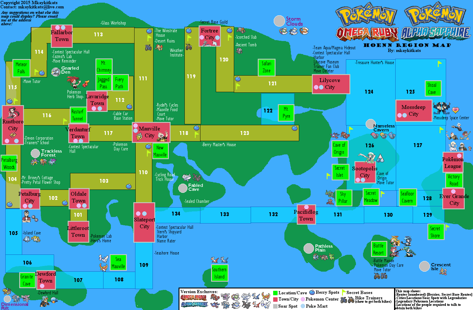 Pokemon Hoenn Map Wallpaper