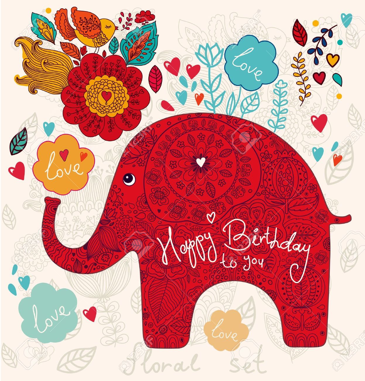 The Joyful Celebration Of Happy Birthday Elephant | Birthday Wishes for ...