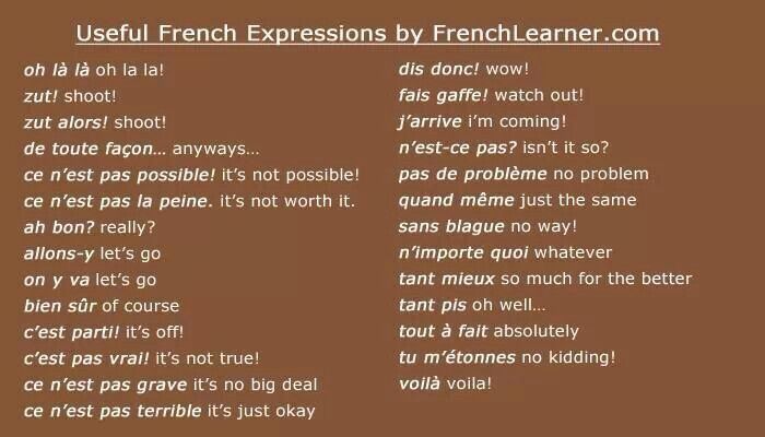 Épinglé par Nain Posteur sur Français | French expressions, Phrases en ...