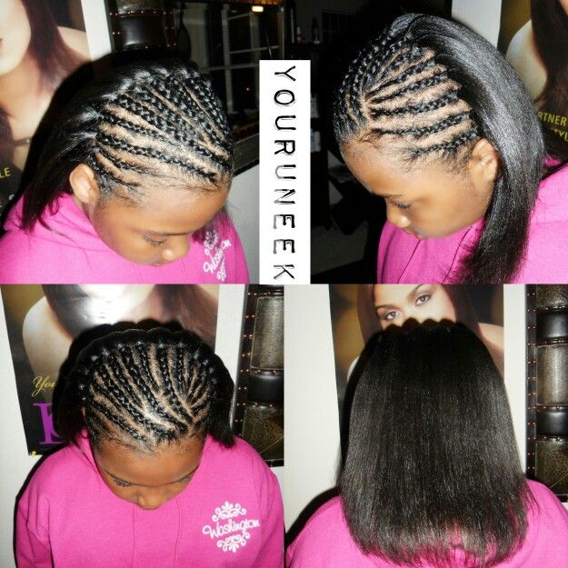 relax hair with have braids in the front little girl hairstyles styles mens short to medium length