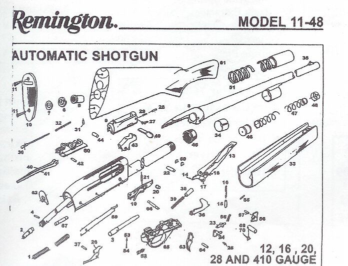 Remington 1100 Diagram