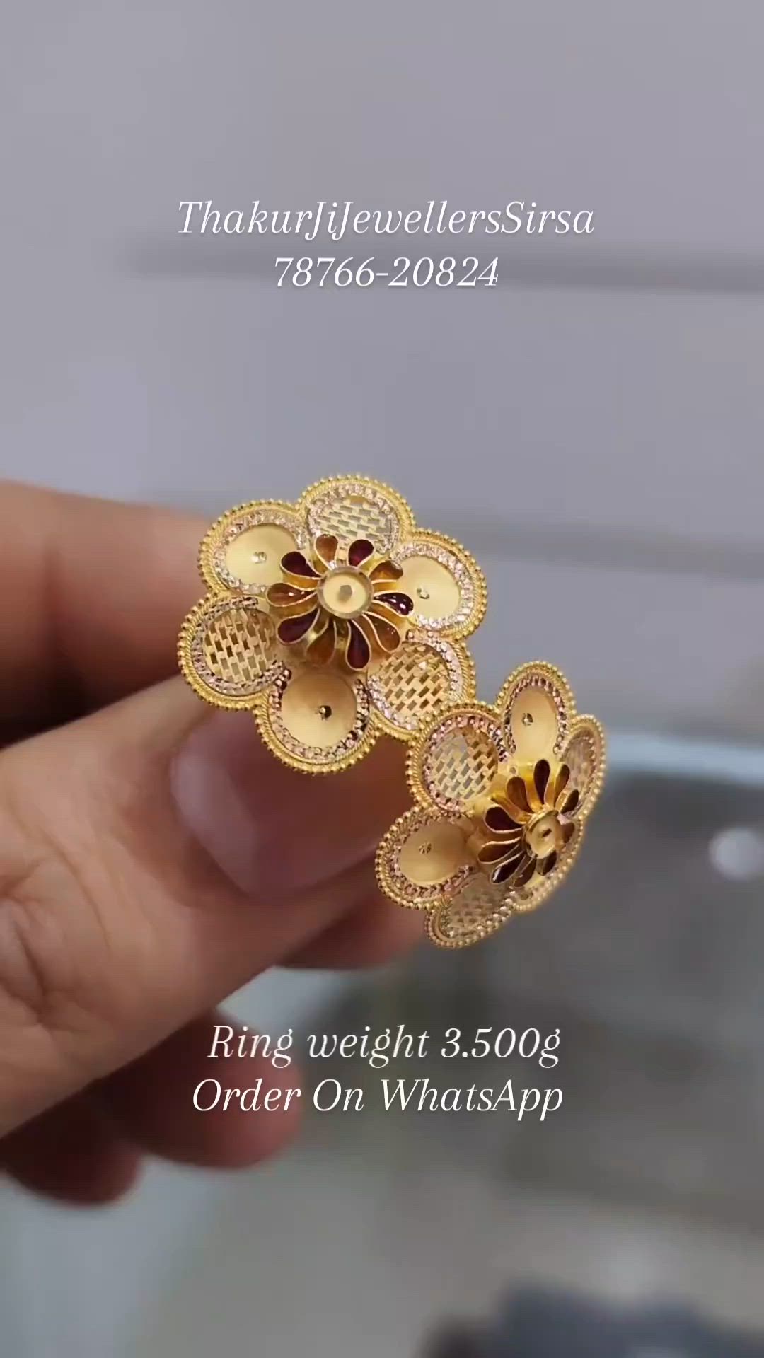 This contains an image of: 22kt Hallmarked Gold Rings!🔥 #thakurjijewellers