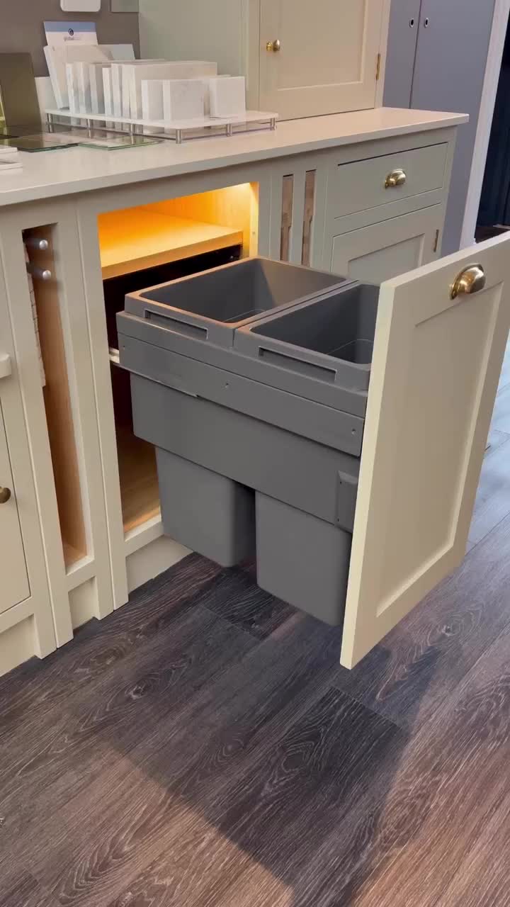 This contains: Upgrade your kitchen organization with our smart storage solution! This wide base cabinet bin is designed to keep your essentials neatly arranged and easily accessible. Say goodbye to clutter and hello to seamless cooking experiences.