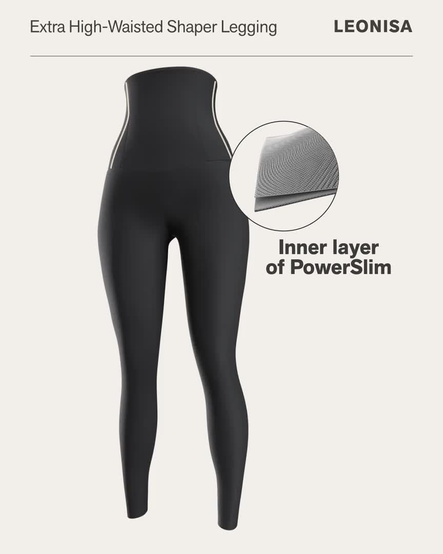 Cuando decimos que este legging es de tiro alto, ¡lo decimos de verdad!
Está elaborado en una microfibra suave que deja respirar tu piel, y que al mismo tiempo comprime desde tu abdomen hasta tus tobillos, ayudando a disimular la celulitis y a estilizar tus piernas. Además, tiene una capa interna de PowerSlim® en el abdomen y la espalda, nuestro material de compresión que estiliza y moldea tu figura, y sus cortes frontales le dan un efecto reloj de arena a tu cintura. En la parte superior intern