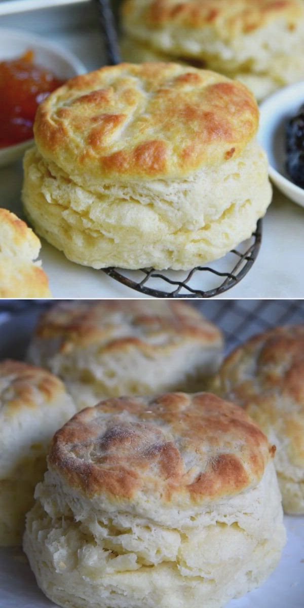 This contains: The BEST Homemade Biscuit Recipe, bread recipes, breakfast