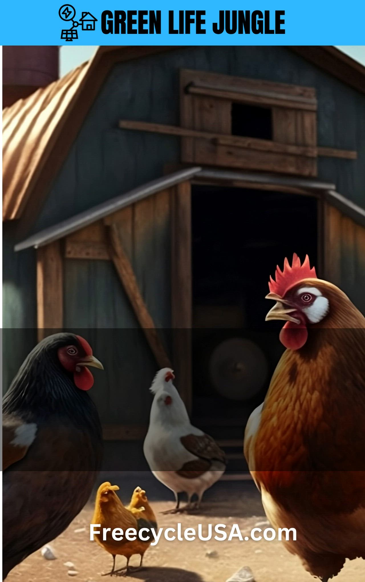 This may contain: the ultimate guide to chickens in your backyard