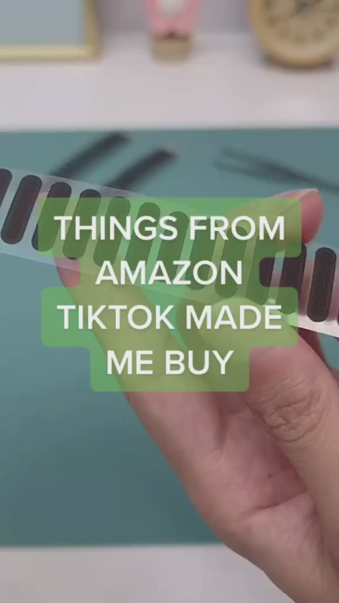 This may contain: someone is holding an amazon gift card with the words things from amazon tiktok made me buy