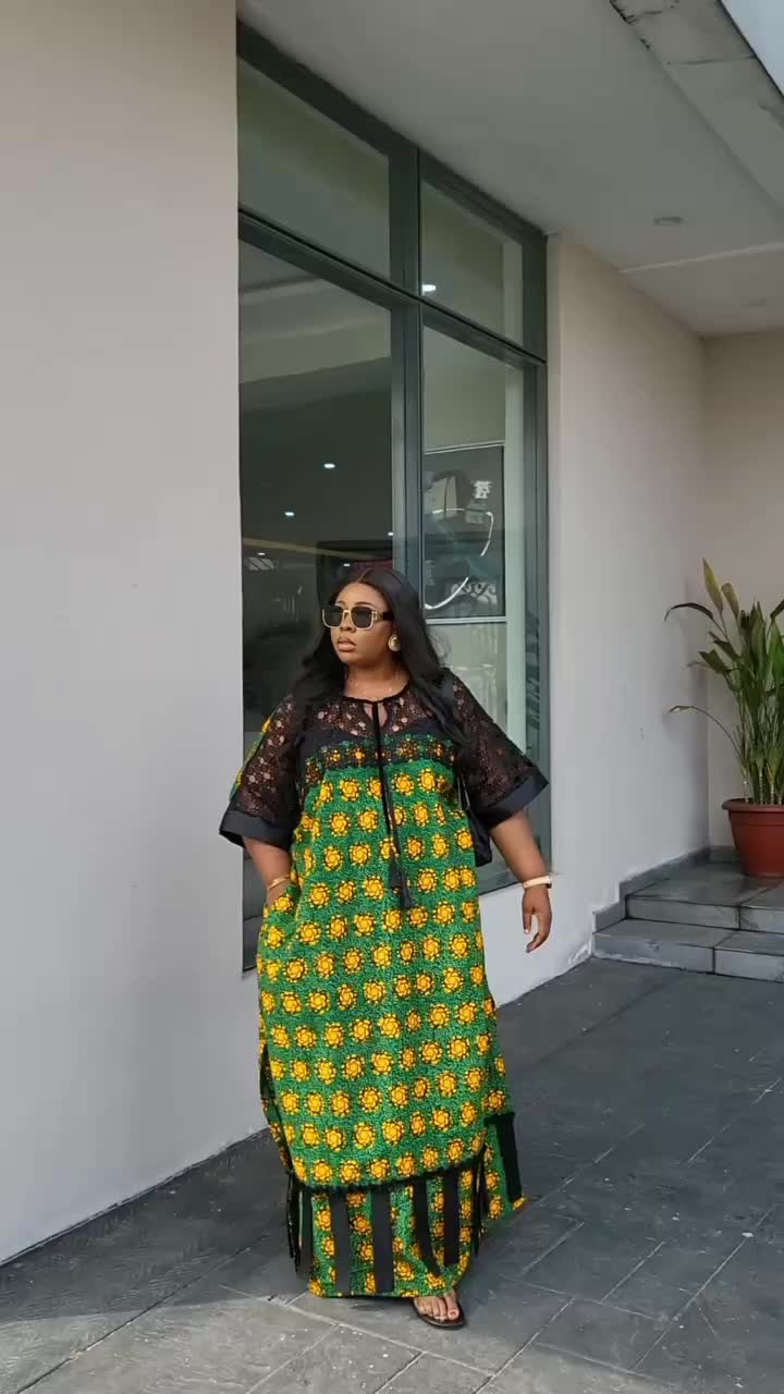 Beautiful Ankara Maci Gown Perfect For Your Next Special Occasion  Credit • neyekafashion ~ Ig    #fashion #perfectlyafrican #ankarastylesafrica #fashioninspiration #naijafashionista