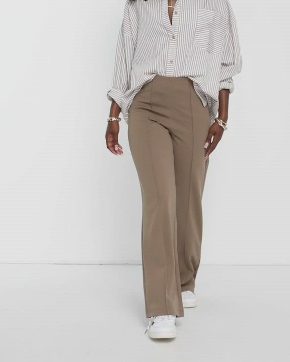 Pants by Vero Moda The scroll is over High rise Pintuck details Wide leg