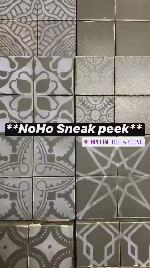 This may contain: several tiles with the words noho sneak peek on them