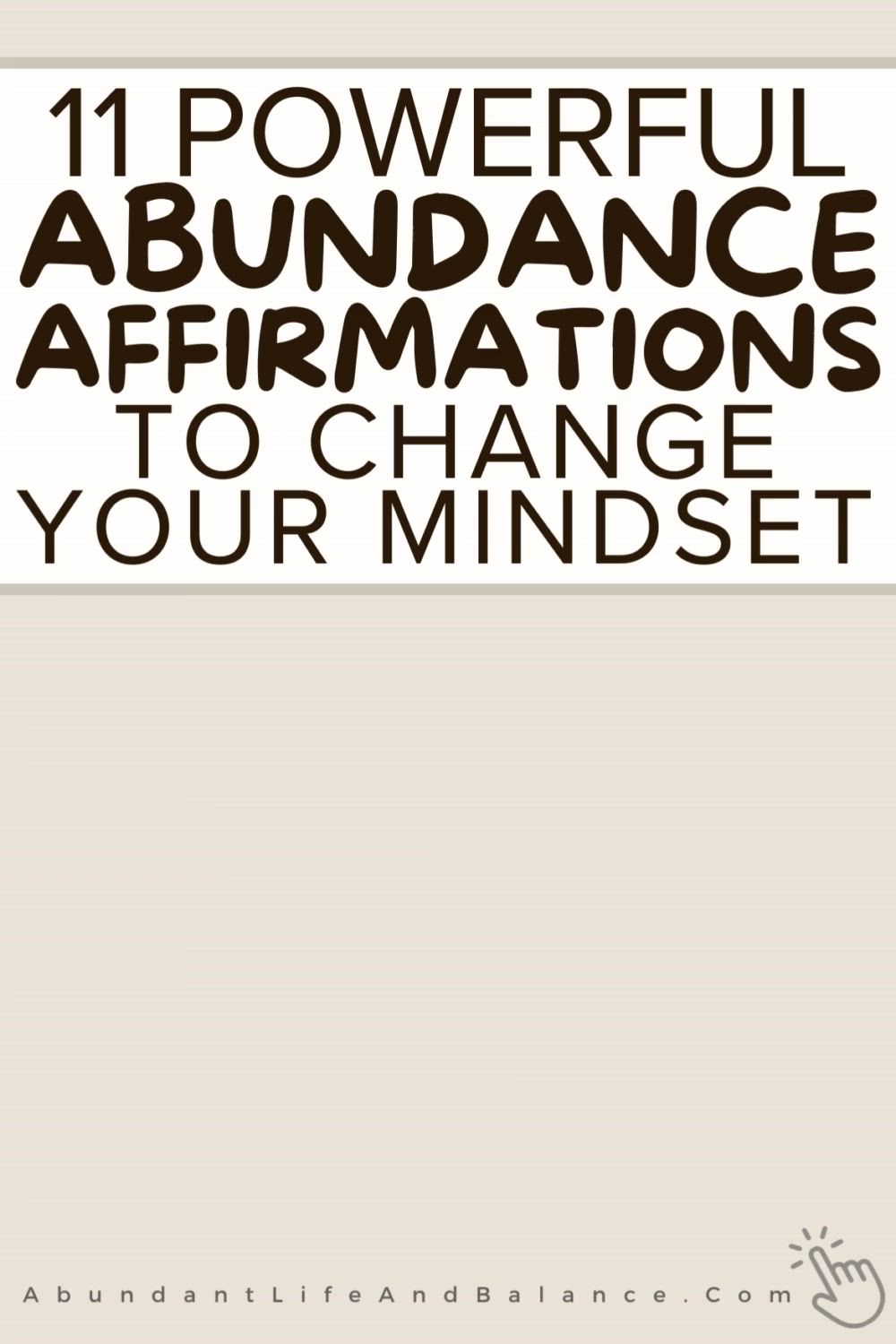 This may contain: a house with the words 11 powerful abundance affirmations to change your minds