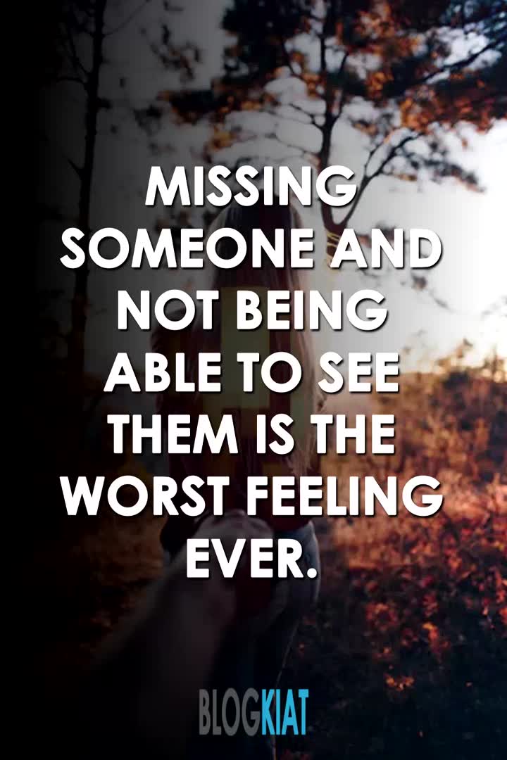 This may contain: someone is missing someone and not being able to see them is the worst feeling ever