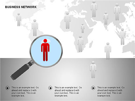 Business diagramas de rede, Deslizar 15, 00184, Modelos de Negócio — PoweredTemplate.com