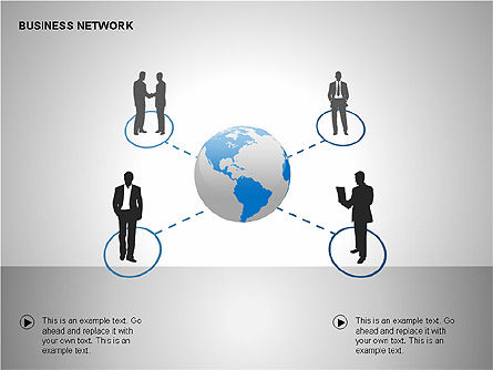 Business diagramas de rede, Deslizar 2, 00184, Modelos de Negócio — PoweredTemplate.com