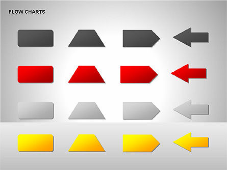 Flow chart tools, Deslizar 15, 00246, Fluxogramas — PoweredTemplate.com