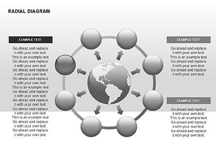 Diagramma radiale, Slide 14, 00330, Diagrammi Palco — PoweredTemplate.com