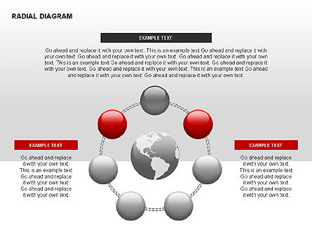 Diagramma radiale, Slide 5, 00330, Diagrammi Palco — PoweredTemplate.com