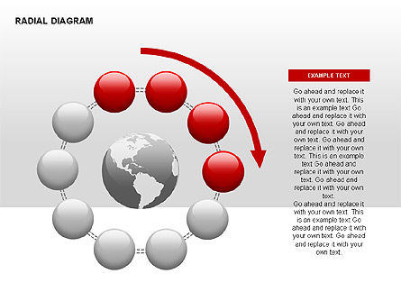 Diagramma radiale, Slide 8, 00330, Diagrammi Palco — PoweredTemplate.com