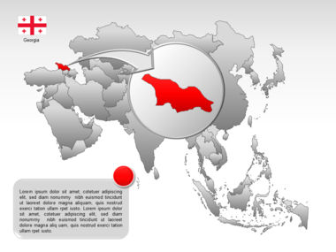 Mapa do PowerPoint - ásia, Deslizar 12, 00002, Modelos de Apresentações — PoweredTemplate.com