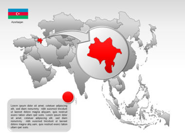 Mapa do PowerPoint - ásia, Deslizar 14, 00002, Modelos de Apresentações — PoweredTemplate.com