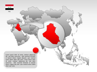 Mapa do PowerPoint - ásia, Deslizar 16, 00002, Modelos de Apresentações — PoweredTemplate.com