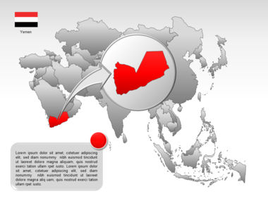 Mapa do PowerPoint - ásia, Deslizar 25, 00002, Modelos de Apresentações — PoweredTemplate.com