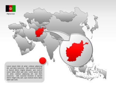 Mapa do PowerPoint - ásia, Deslizar 29, 00002, Modelos de Apresentações — PoweredTemplate.com