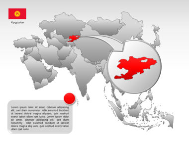 Mapa do PowerPoint - ásia, Deslizar 30, 00002, Modelos de Apresentações — PoweredTemplate.com