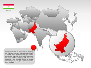 Mapa do PowerPoint - ásia, Deslizar 32, 00002, Modelos de Apresentações — PoweredTemplate.com