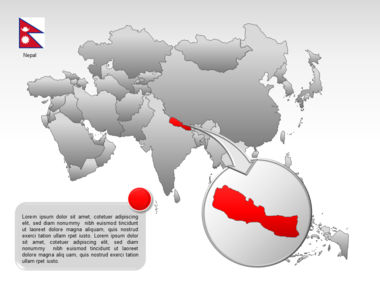 Mapa do PowerPoint - ásia, Deslizar 34, 00002, Modelos de Apresentações — PoweredTemplate.com